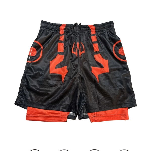 ⭐️[Indoor/Outdoor Shorts] 2-in-1 Casual Sports Shorts | Indoor/Outdoor, Solid Lining, Plaid Outer Layer for Basketball, Soccer, Fitness, Running, Training