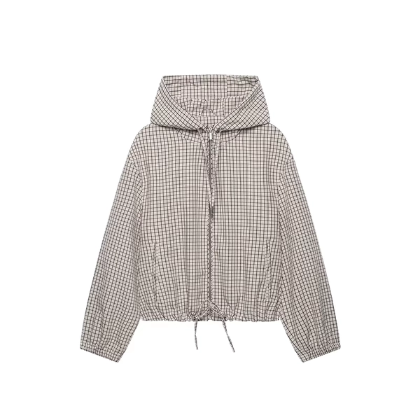 Vestes et Manteaux Femme Automne 2026 Nouvelle Collection – Veste Chic à Capuche à Carreaux Ample et Élégante pour Jeunes Femmes – Idéale pour les Vacances et le Style Urbain - AliExpress 200000345