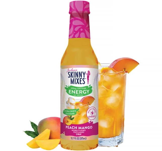 Jordan's Skinny Mixes Peach Mango Energy Skinny Syrup