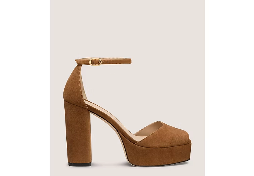Toasted Almond SABRINA ANKLE-STRAP PLATFORM