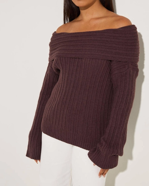 Percy Off Shoulder Knit Top