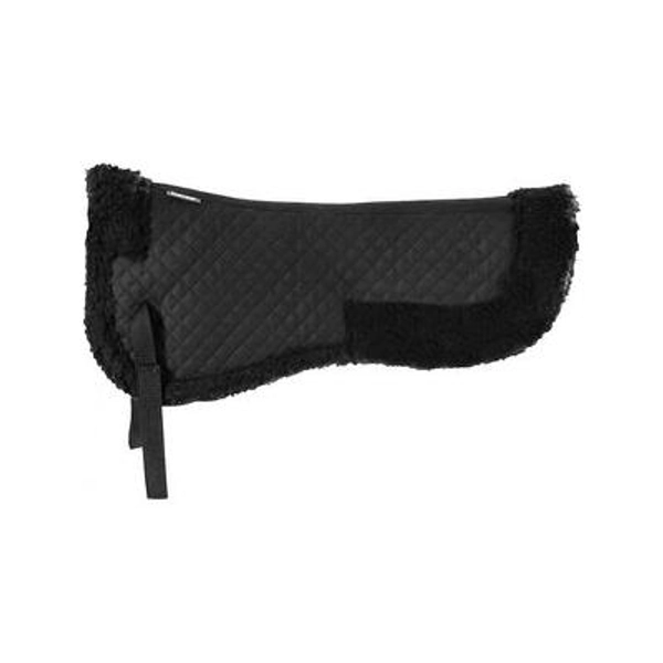 Horze Fur Horse Half Pad, Black, Horse