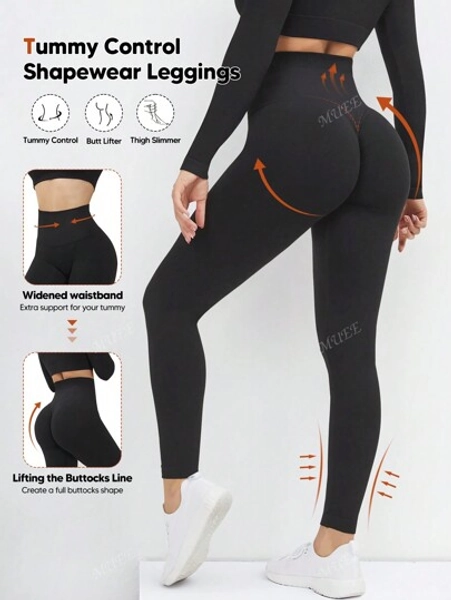 Leggings de compression pour femmes, gaine sculptante contrôle du ventre, levage des fesses, body shaper sans couture