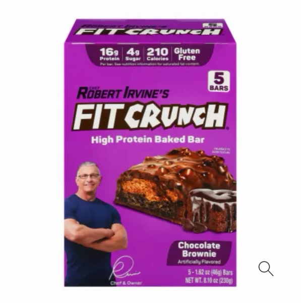 Robert Irvine's Fit Crunch® Chocolate Brownie Protein Baked Bar Multipack, 5 ct / 1.62 oz - Kroger