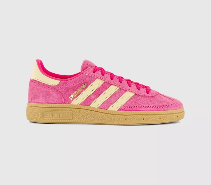 Adidas Handball Spezial Trainers Lucid Pink Almost Yellow Gold Metallic
