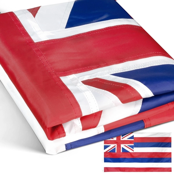 Anley EverStrong 3x5 Ft Embroidered Hawaii State Flag -Polyester Hawaii HI Flags