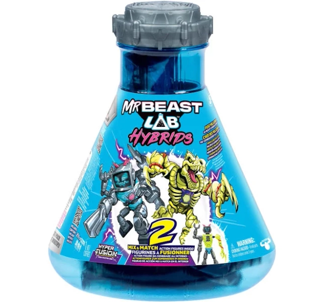 MrBeast Lab Hybrids 2-Pack Mix & Match Fusion Action Figures