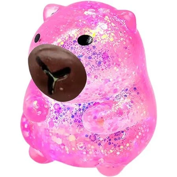 Clearance! Glitter Animal Squishies Toys, Cute Anxiety Relief Fidget Toys, Soft Squeeze Stress Balls, Animal Party Favors Stress Relief Gifts, Size: