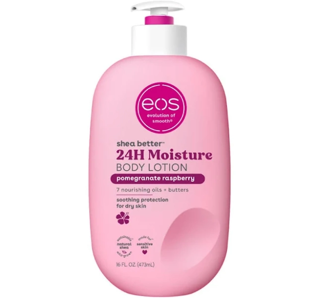 EOS Shea Better Moisture Body Lotion Pomegranate Raspberry 16 fl oz