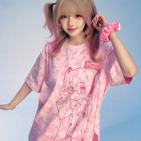 Hot-selling Virtual Singer Hatsune Miku Special Edition Double Full Print T-shirt Bandai IP Peripheral, Adult/children's Cosplay - AliExpress 1501