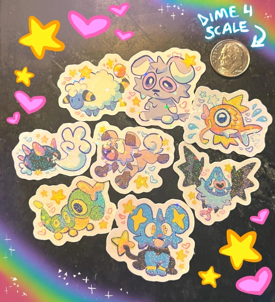 PKMN Little Guys sticker pack Vol.1