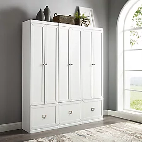 Crosley Furniture Harper 3-Piece Storage Entryway Set