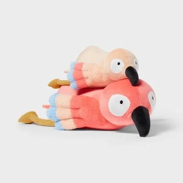 Pillowfort Parrot and Baby Weighted Plush Kids' Throw Pillow (Pink)