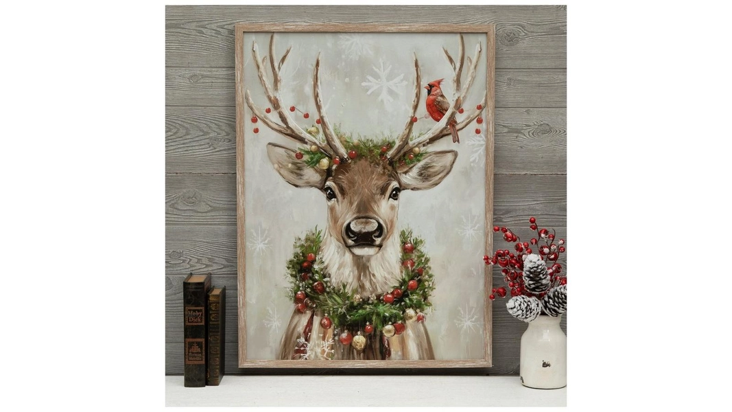 Reindeer & Cardinal Wood Wall Decor | Hobby Lobby | 6347884