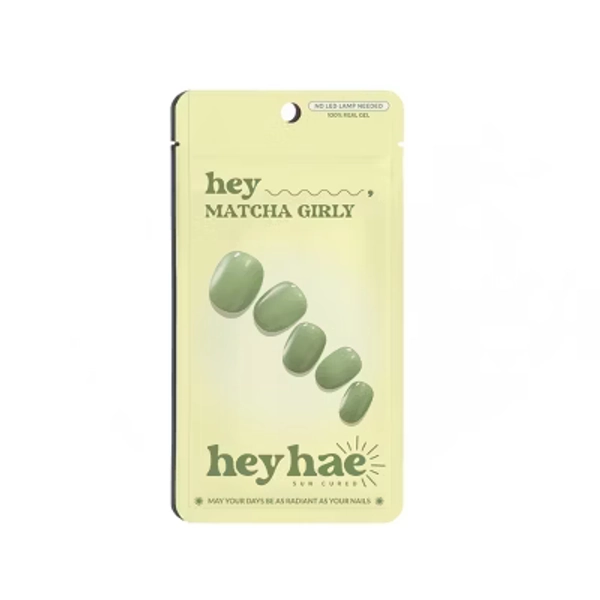Heyhae Gel Nail Wrap - Hey Matcha Girly - 28pc