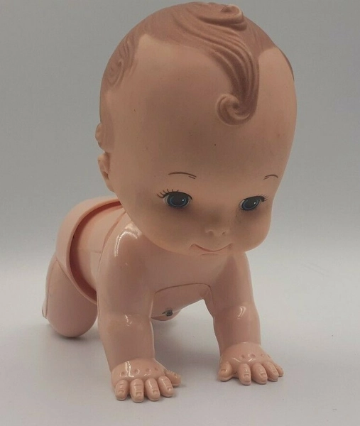 Vintage 1980s PLAYMATES Battery Operated CRAWLING BABY