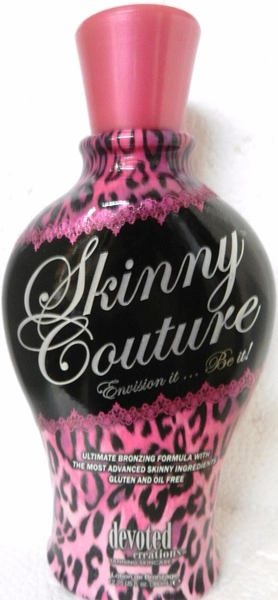 SKINNY COUTURE BRONZER GLUTEN &amp; OIL FREE TANNING BED LOTION BY DEVOTED CREATIONS