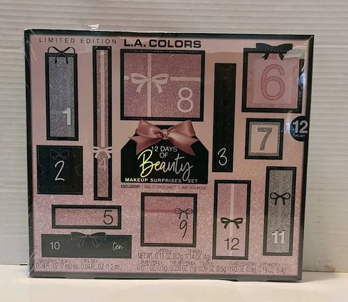 L.A. Colors 12 Days of Beauty Makeup Gift Set