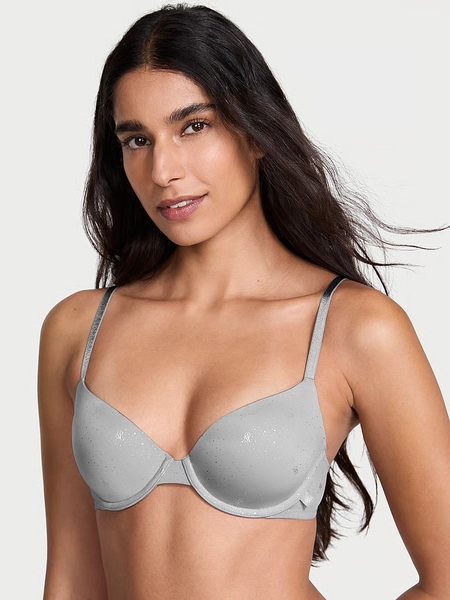Soutien-gorge corbeille légèrement doublé et lisse à effet métallisé Sexy Tee