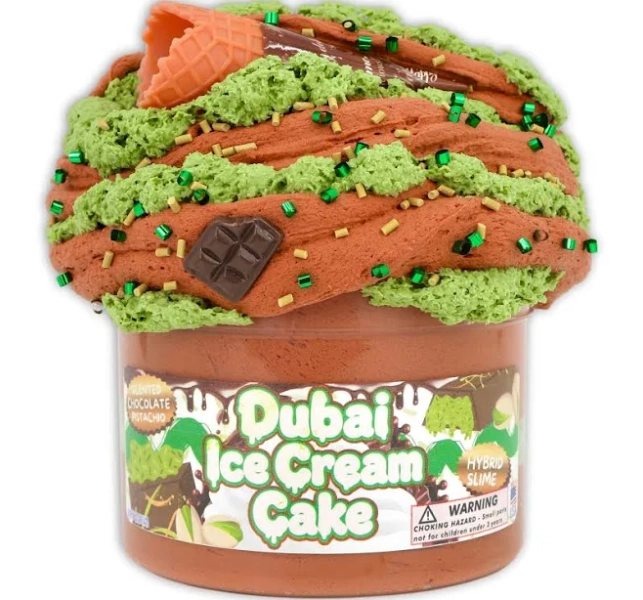Dubai Ice Cream Cake Slime