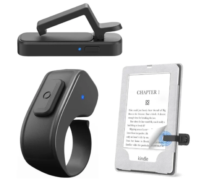 Amazon.com: Page Turner Ring for Kindle,Remote Control for iPhone iPad Android Tablets E-Readers,Clicker Page Turner for Kindle Accessories for Camera Video Record&Shutter Selfie (Green) : Electronics