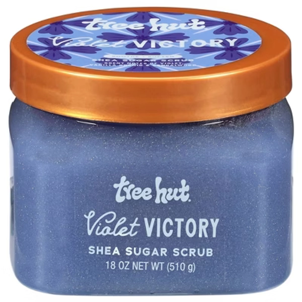 Tree Hut Body Scrub - Violet Victory - 18oz: Paraben-Free, Sulfate-Free, Vegan, Contains Shea Butter