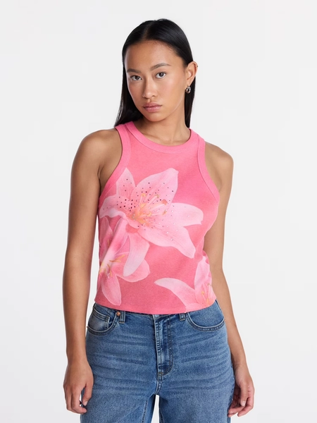 Madden NYC Women's Rhinestone Tank Top, Sizes XXS-XXL - Walmart.com