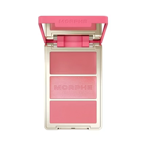 Morphe Cheek Thrills Multi-Finish Face Trio - Blind Date - 10.8g: No Fragrance Added, Talcum-Free, Buildable, Palette