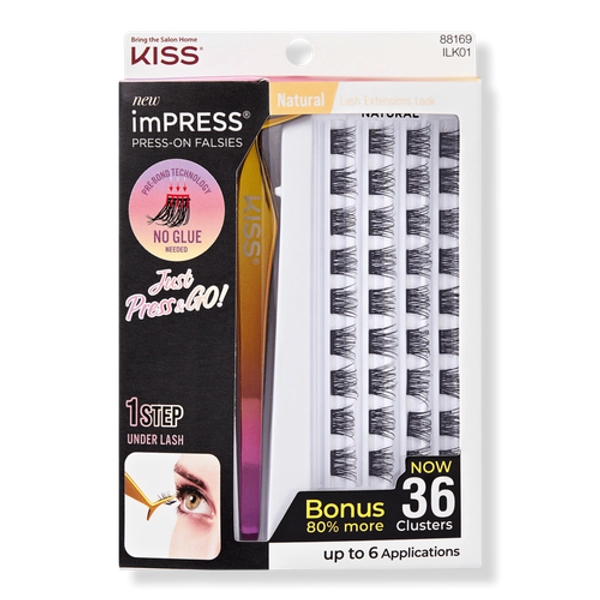 imPRESS Falsies Press On Self Adhesive Natural Lash Clusters Kit