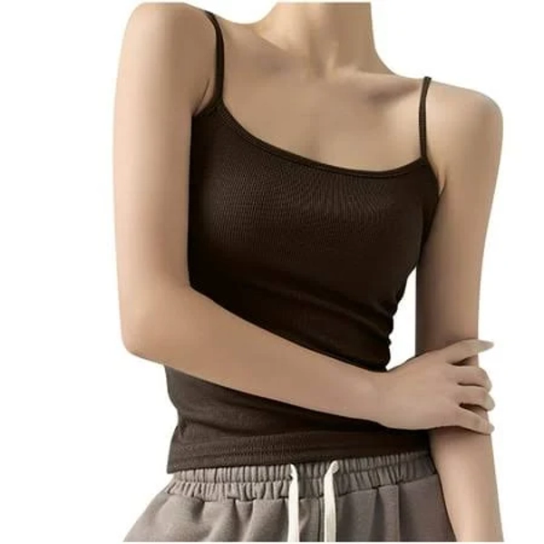 Perfectbot Women's Ribbed Spaghetti Strap Tank Top