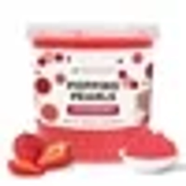 Tea Zone Strawberry Sugar Popping Pearls | Bursting Boba | Beverage, Sweet snacks, Boba Milk Tea, Ready to Serve (7 lbs)