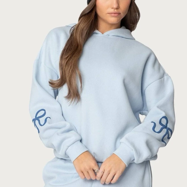 Bonney Edikted Women's Bonney Bow Detail Hoodie