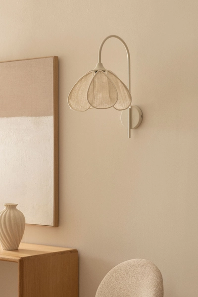 Applique murale Ø35 cm en lin Vidson