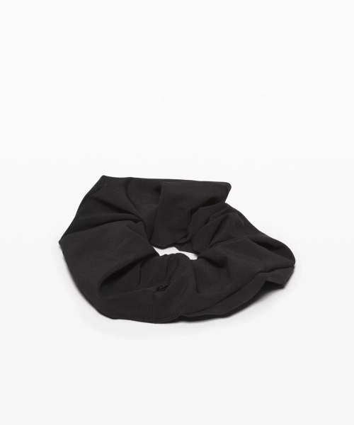 Uplifting Oversized Scrunchie - Black - ONE SIZE
