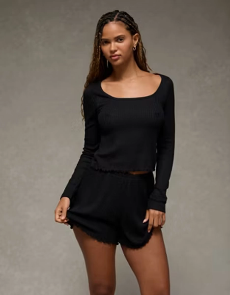 AE Ribbed Plush PJ Set