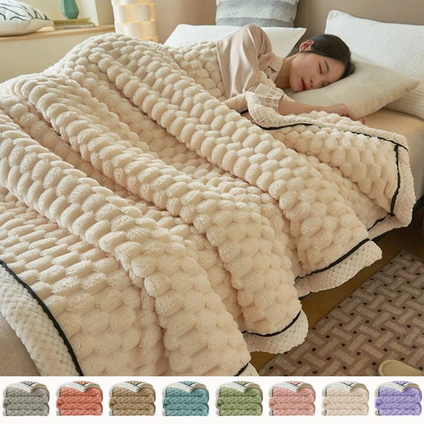 Weighted Blankets for Adults, 79" x 59" InsCrazy Extra Thick Flannel Fleece Blanket with Double Layer Ideal Office Nap Cover Warm Cozy Blanket for Bed Or Couch - Walmart.com