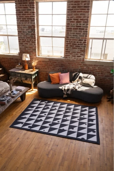 Triangle Dance Rug by Becca Franks