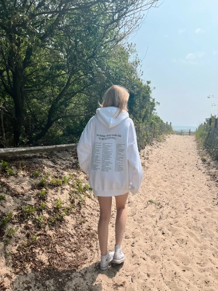 CAILTIN & CO- “50 THINGS THAT MAKE LIFE WORTH LIVING” hoodie — Caitlin & Co. Boutique