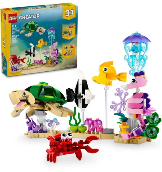 LEGO Creator 3-in-1 Sea Animals Toy Building Set