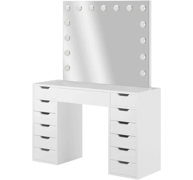 Luxo Living Jenna Hollywood LED Mirror Dressing Table