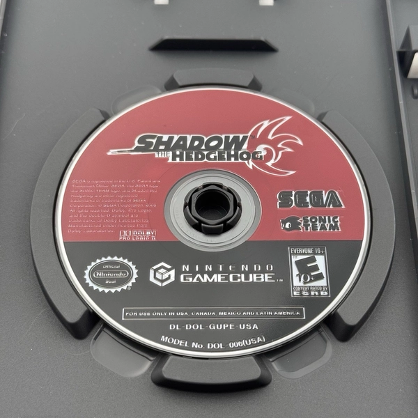Shadow the Hedgehog (Nintendo GameCube, 2005) DISC ONLY - TESTED