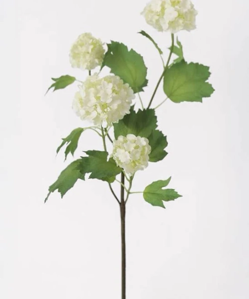 Lifelike Faux Flo Artificial Snowball Flowers