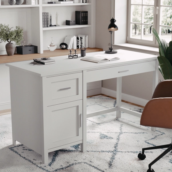 Martha Stewart Teague Shaker Style Home Office Desk with Storage & Reviews | Wayfair