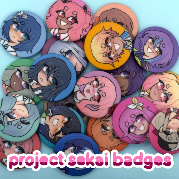 PJSEKAI | Character button badges