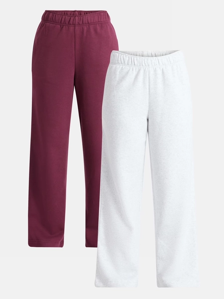 No Boundaries Soft Fleece Wide Leg Pants, 30” Inseam, 1 or 2-Pack, Women’s XXS-4X