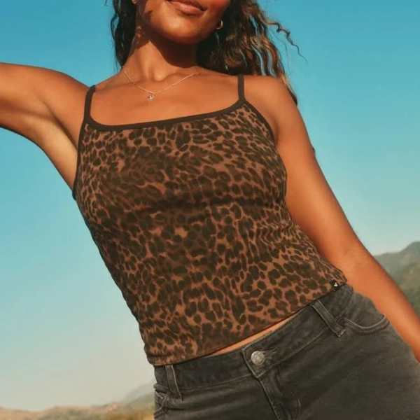 Women's Hollister Callie Reversible Cami in Leopard Print