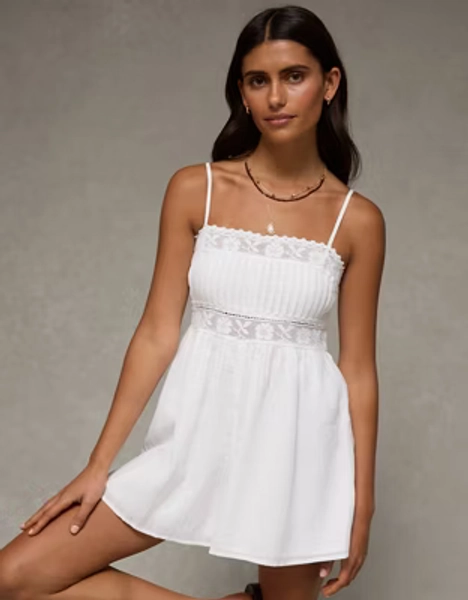 AE Lace Pintuck Romper