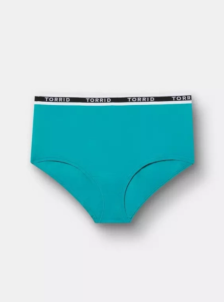 COTTON MID RISE BRIEF LOGO PANTY