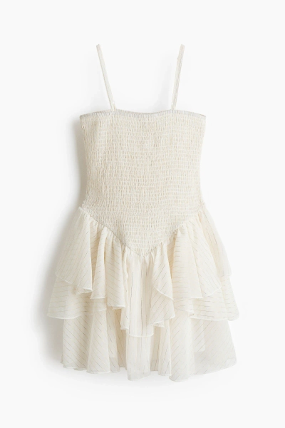 Vestido de tirantes con cuerpo enresortado