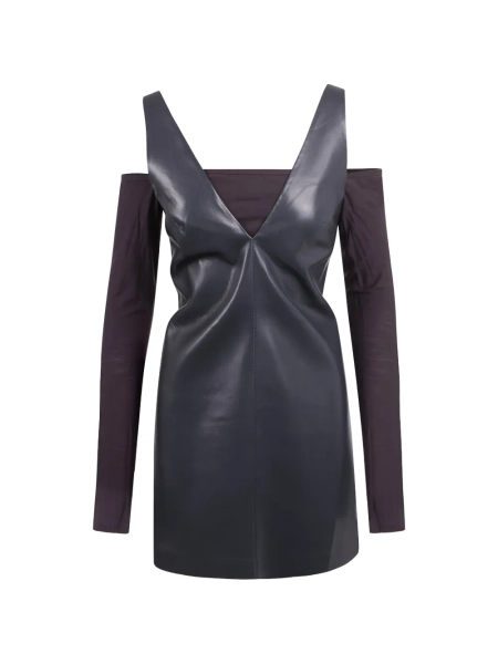 Nanushka robe courte à col v | XS